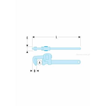 131A.36 - klucz do rur „Stillson”, 102 mm