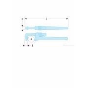 133A.18 - klucz do rur ze stopu lekkiego, 76 mm