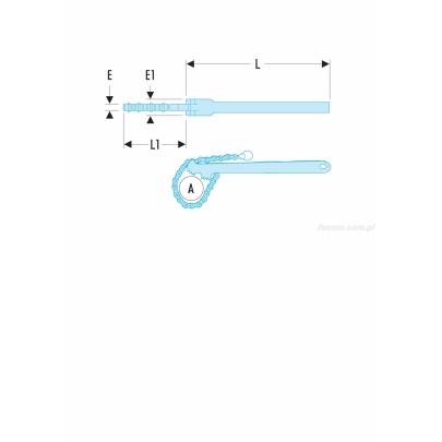 136A.2 - klucz do rur dwukierunkowy łańcuchowy, 60 - 114 mm
