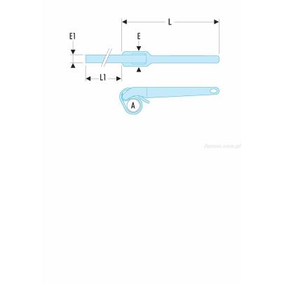 138A.48 - klucz do rur z paskiem nylonowym, 165 mm