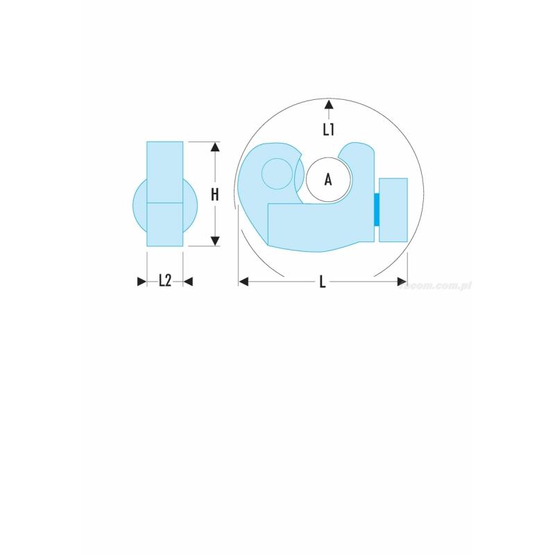 238B.16 - miniaturowy obcinak do rur miedzianych, 3 - 16 mm