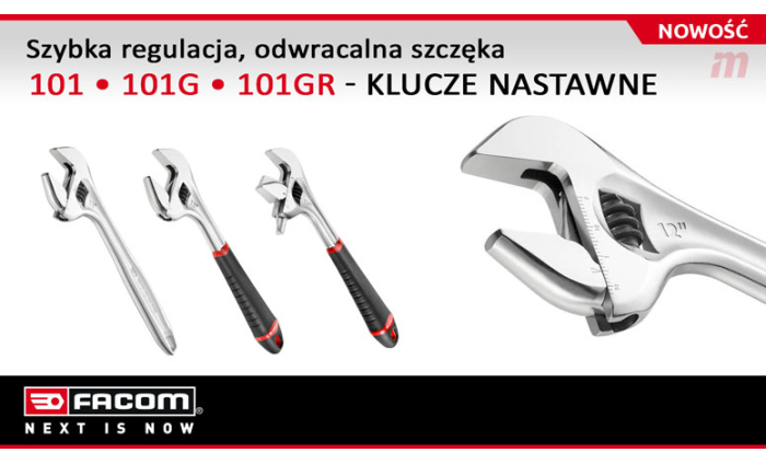 NEW: Adjustable wrenches: 101, 101.G, 101.GR