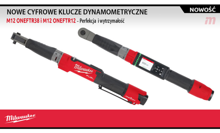 Nowość: Cyfrowe klucze dynamometryczne 3/8 i 1/2, ONE-KEY™