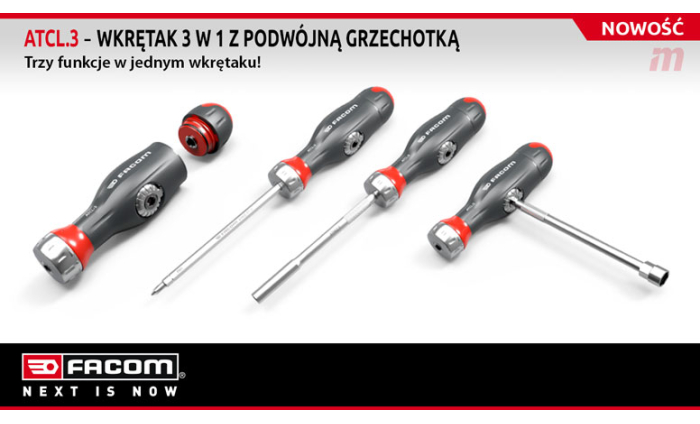 NEW: 3 in 1 dual ratchet screwdriver